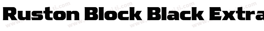 Ruston Block Black Extra Condensed字体转换